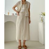 セットアップ ドロストベスト ロングスカート | COCOMOMO | 詳細画像7 