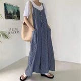 ストライプサロペットパンツ サロペット オールインワン | COCOMOMO | 詳細画像3