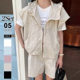 パーカーベストショートパンツセット セットアップ 韓国ファッション | COCOMOMO | 詳細画像1 