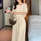 セットアップ バックオープンショートトップス ワイドパンツ | COCOMOMO | 詳細画像14
