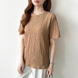 ポコポコワッフルカットソー 半袖カットソー 韓国ファッション | COCOMOMO | 詳細画像10 