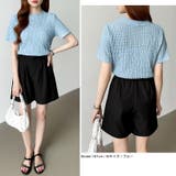 ポコポコワッフルカットソー 半袖カットソー 韓国ファッション | COCOMOMO | 詳細画像21 