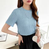 ポコポコワッフルカットソー 半袖カットソー 韓国ファッション | COCOMOMO | 詳細画像23 