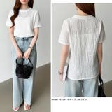 ポコポコワッフルカットソー 半袖カットソー 韓国ファッション | COCOMOMO | 詳細画像28 