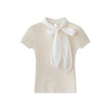 リボンスカーフトップス ボウタイリボン 半袖ニット | COCOMOMO | 詳細画像38 