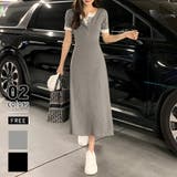 グレー | 重ね着風ワンピース ワンピース カジュアルワンピース | COCOMOMO