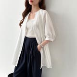 ロングシャツ バンドカラーシャツ チュニック | COCOMOMO | 詳細画像20