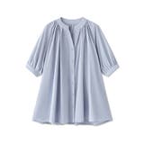 ロングシャツ バンドカラーシャツ チュニック | COCOMOMO | 詳細画像34