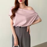 オフショル 半袖カットソー ボートネック | COCOMOMO | 詳細画像15