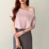 オフショル 半袖カットソー ボートネック | COCOMOMO | 詳細画像19