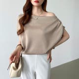 オフショル 半袖カットソー ボートネック | COCOMOMO | 詳細画像2