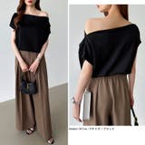 オフショル 半袖カットソー ボートネック | COCOMOMO | 詳細画像35