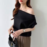 オフショル 半袖カットソー ボートネック | COCOMOMO | 詳細画像36