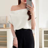 オフショル 半袖カットソー ボートネック | COCOMOMO | 詳細画像24