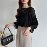 シアーブラウス キャンディスリーブ シャーリングブラウス | COCOMOMO | 詳細画像22 