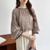 シアーブラウス キャンディスリーブ シャーリングブラウス | COCOMOMO | 詳細画像24 