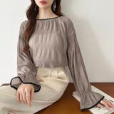 シアーブラウス キャンディスリーブ シャーリングブラウス | COCOMOMO | 詳細画像25 