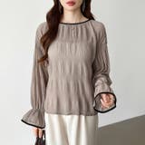 シアーブラウス キャンディスリーブ シャーリングブラウス | COCOMOMO | 詳細画像26 