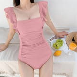 バックオープン フリル水着 モノキニ | COCOMOMO | 詳細画像21 