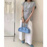 サイドスリット アシメTシャツ フレンチスリーブ | COCOMOMO | 詳細画像2