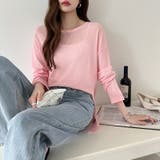 サイドスリットスラブシアーロンT シアートップス シアーカットソー | COCOMOMO | 詳細画像19