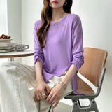 サイドスリットスラブシアーロンT シアートップス シアーカットソー | COCOMOMO | 詳細画像26