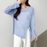 サイドスリットスラブシアーロンT シアートップス シアーカットソー | COCOMOMO | 詳細画像33