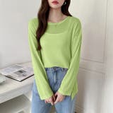 サイドスリットスラブシアーロンT シアートップス シアーカットソー | COCOMOMO | 詳細画像38