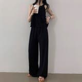 アメスリトップス＋ワイドパンツ セットアップ夏 セットアップ | COCOMOMO | 詳細画像19 
