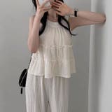 アメスリトップス＋ワイドパンツ セットアップ夏 セットアップ | COCOMOMO | 詳細画像2 