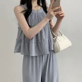 アメスリトップス＋ワイドパンツ セットアップ夏 セットアップ | COCOMOMO | 詳細画像7 