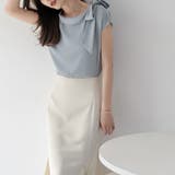 ショルダーリボンブラウス ブラウス オフィス | COCOMOMO | 詳細画像10