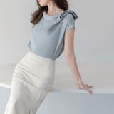 ショルダーリボンブラウス ブラウス オフィス | COCOMOMO | 詳細画像11