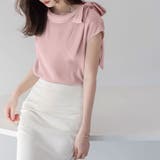 ショルダーリボンブラウス ブラウス オフィス | COCOMOMO | 詳細画像14