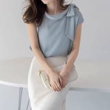 ショルダーリボンブラウス ブラウス オフィス | COCOMOMO | 詳細画像9