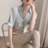 ツイストタックブラウス パフスリーブ ブラウス | COCOMOMO | 詳細画像18 