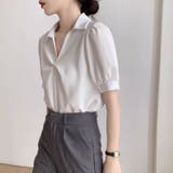 ツイストタックブラウス パフスリーブ ブラウス | COCOMOMO | 詳細画像4 