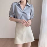 ツイストタックブラウス パフスリーブ ブラウス | COCOMOMO | 詳細画像7 