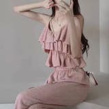 ティアードキャミソール ワイドパンツ セットアップ夏 | COCOMOMO | 詳細画像8