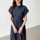 デニムワンピース シャツワンピース 夏ワンピース | COCOMOMO | 詳細画像14