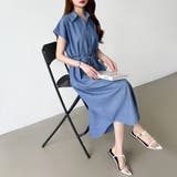デニムワンピース シャツワンピース 夏ワンピース | COCOMOMO | 詳細画像4