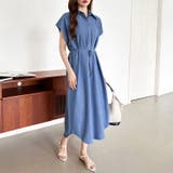 デニムワンピース シャツワンピース 夏ワンピース | COCOMOMO | 詳細画像7