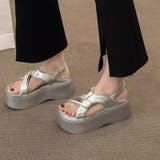 厚底サンダル クロスベルトサンダル サンダル | COCOMOMO | 詳細画像10 