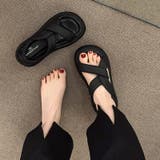 厚底サンダル クロスベルトサンダル サンダル | COCOMOMO | 詳細画像13 