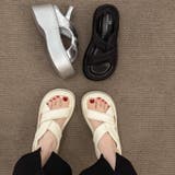 厚底サンダル クロスベルトサンダル サンダル | COCOMOMO | 詳細画像2 