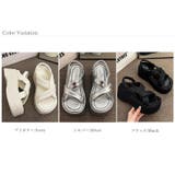 厚底サンダル クロスベルトサンダル サンダル | COCOMOMO | 詳細画像20 