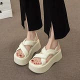 厚底サンダル クロスベルトサンダル サンダル | COCOMOMO | 詳細画像5 