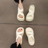 厚底サンダル クロスベルトサンダル サンダル | COCOMOMO | 詳細画像6 