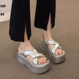 厚底サンダル クロスベルトサンダル サンダル | COCOMOMO | 詳細画像8 