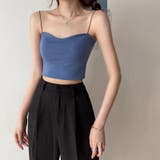 カップ付きキャミソール クロップド丈キャミソール ブラトップ | COCOMOMO | 詳細画像10 